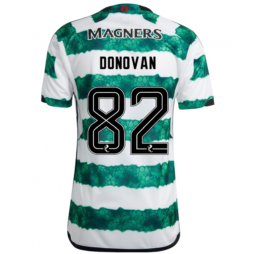 Kids Football Colby Donovan #82 Green Home Jersey 2023/24 T-Shirt Canada