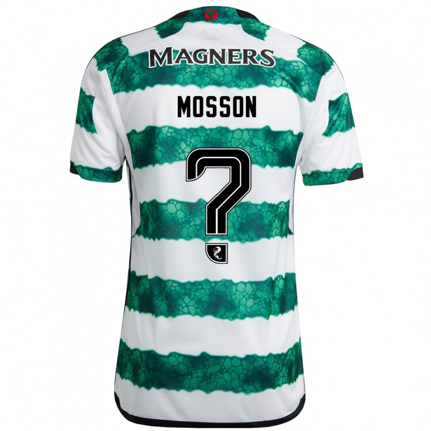 Kids Football Louis Mosson #0 Green Home Jersey 2023/24 T-Shirt Canada