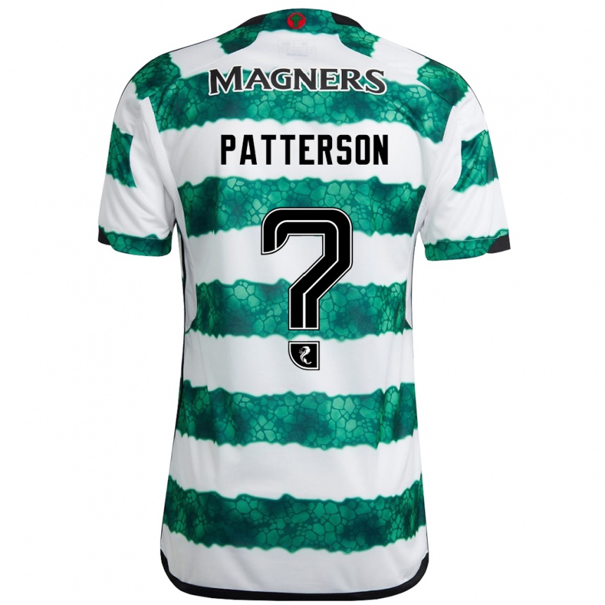 Kids Football Cameron Patterson #0 Green Home Jersey 2023/24 T-Shirt Canada