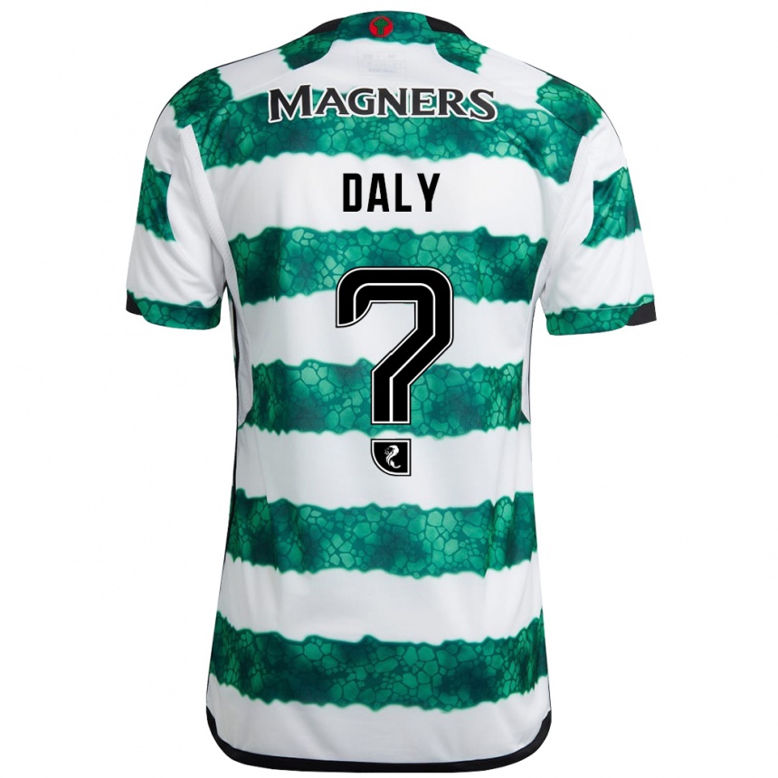 Enfant Football Maillot Kayden Daly #0 Vert Tenues Domicile 2023/24 Canada