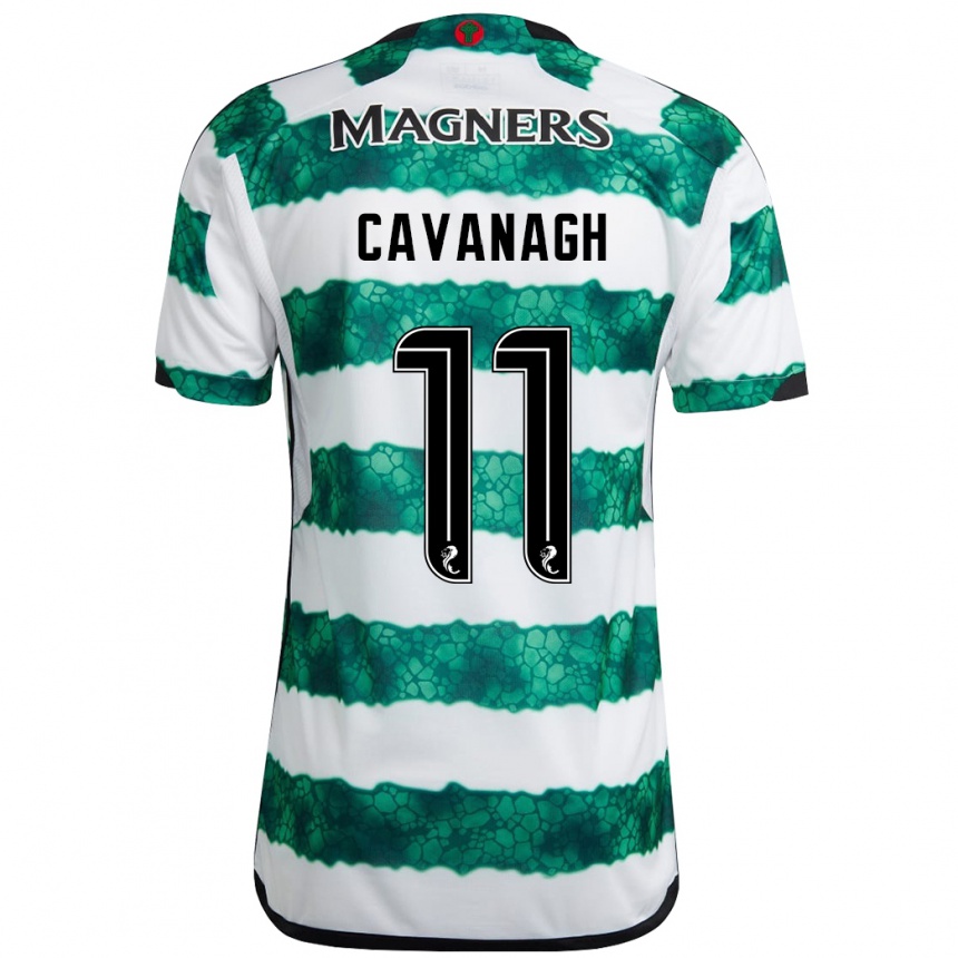 Enfant Football Maillot Colette Cavanagh #11 Vert Tenues Domicile 2023/24 Canada