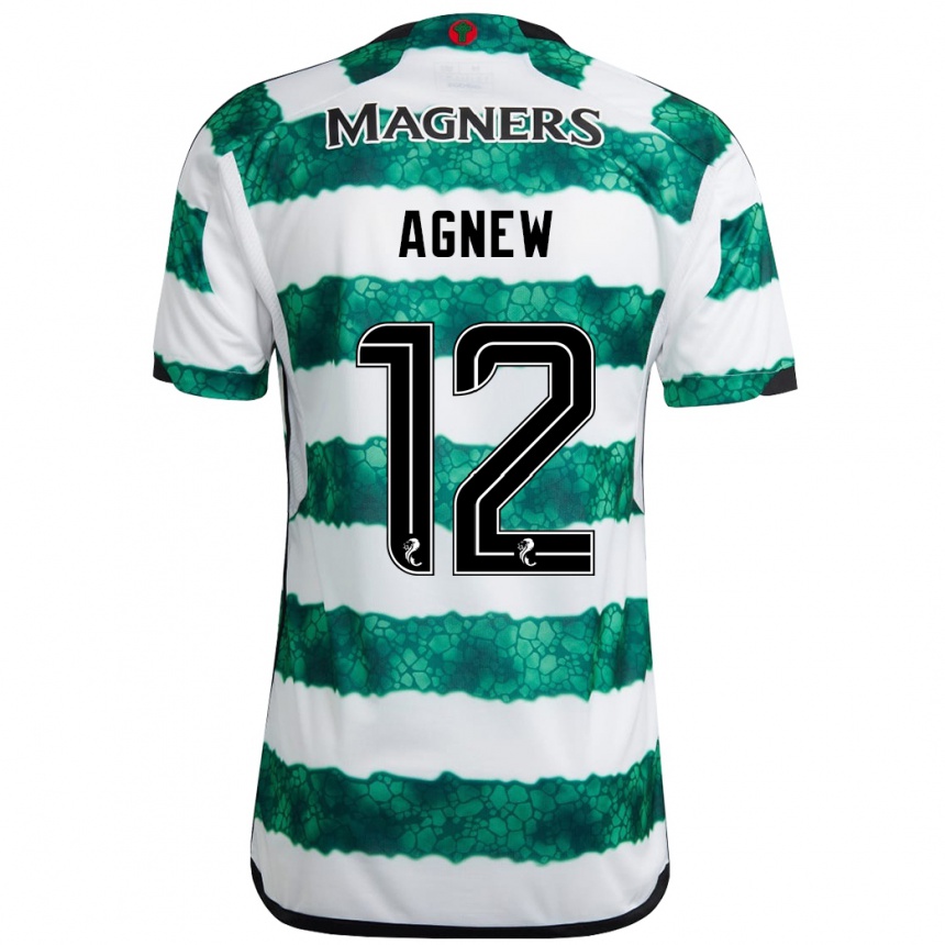 Kids Football Murphy Agnew #12 Green Home Jersey 2023/24 T-Shirt Canada