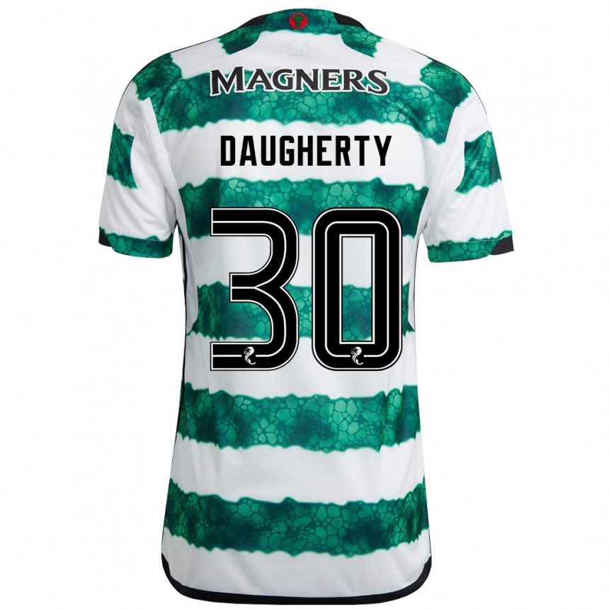 Kids Football Kelsey Daugherty #30 Green Home Jersey 2023/24 T-Shirt Canada