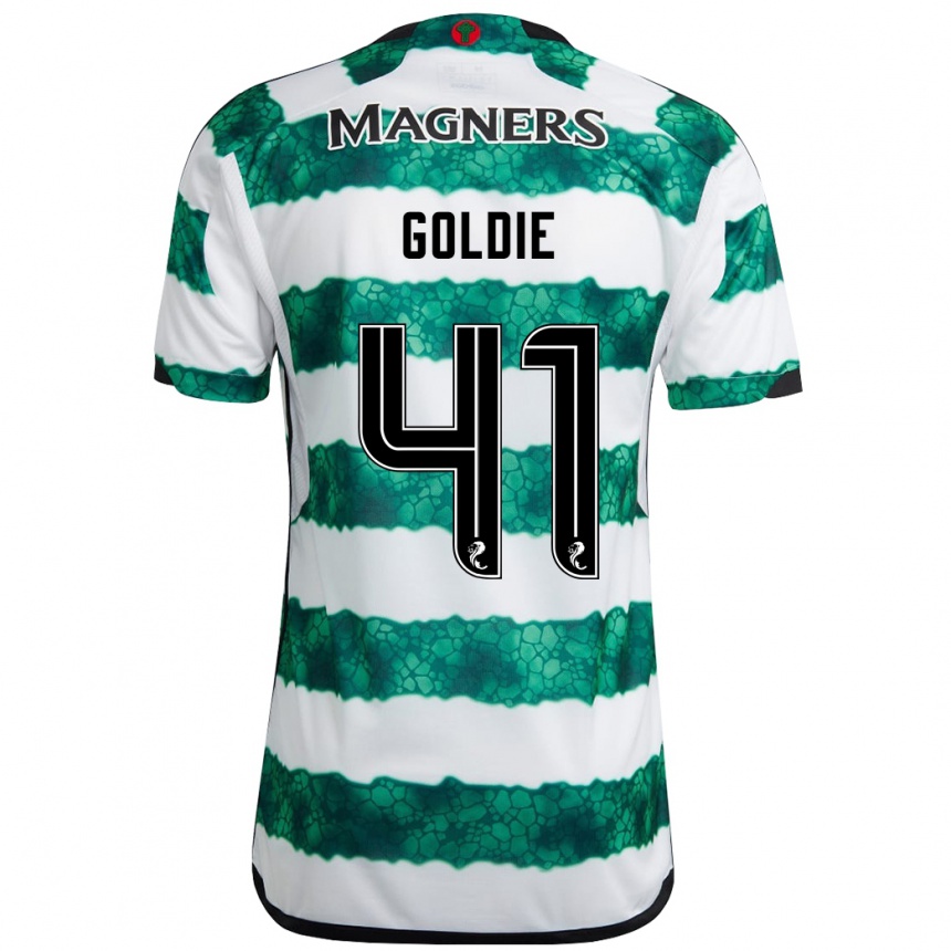 Enfant Football Maillot Clare Goldie #41 Vert Tenues Domicile 2023/24 Canada