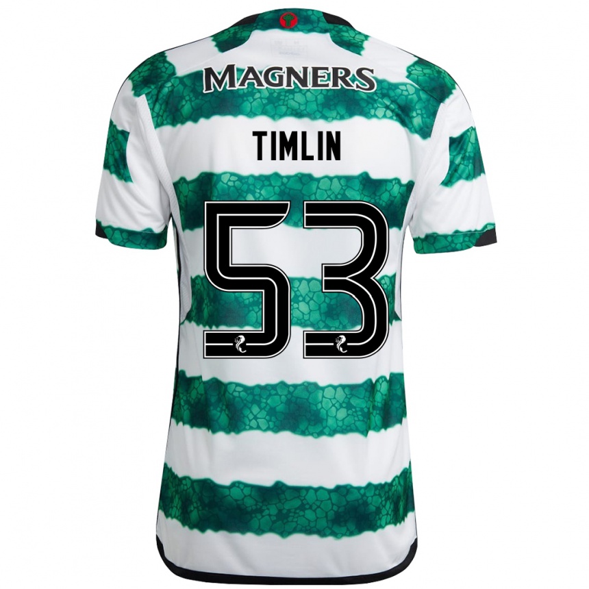 Enfant Football Maillot Sophie Timlin #53 Vert Tenues Domicile 2023/24 Canada