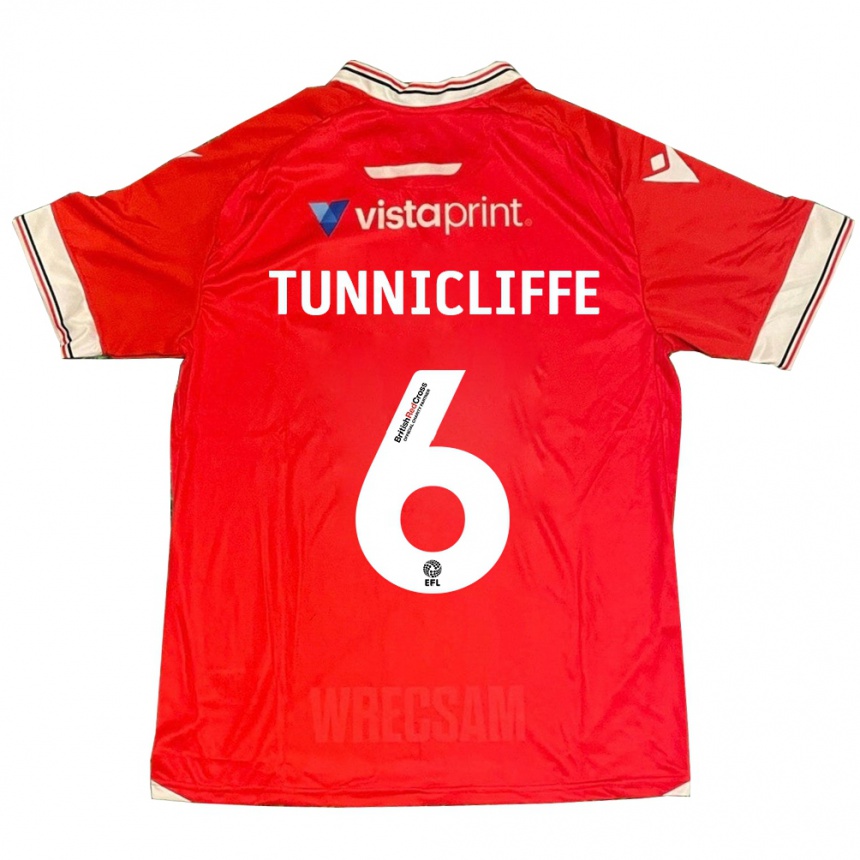 Enfant Football Maillot Jordan Tunnicliffe #6 Rouge Tenues Domicile 2023/24 Canada