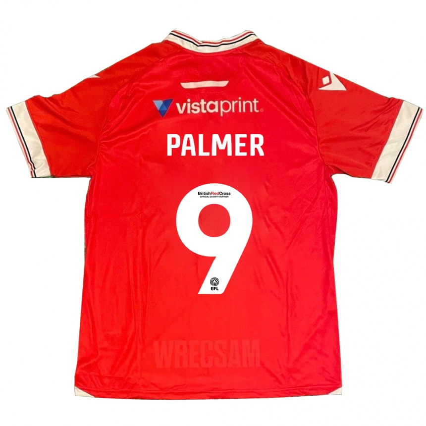 Kids Football Ollie Palmer #9 Red Home Jersey 2023/24 T-Shirt Canada