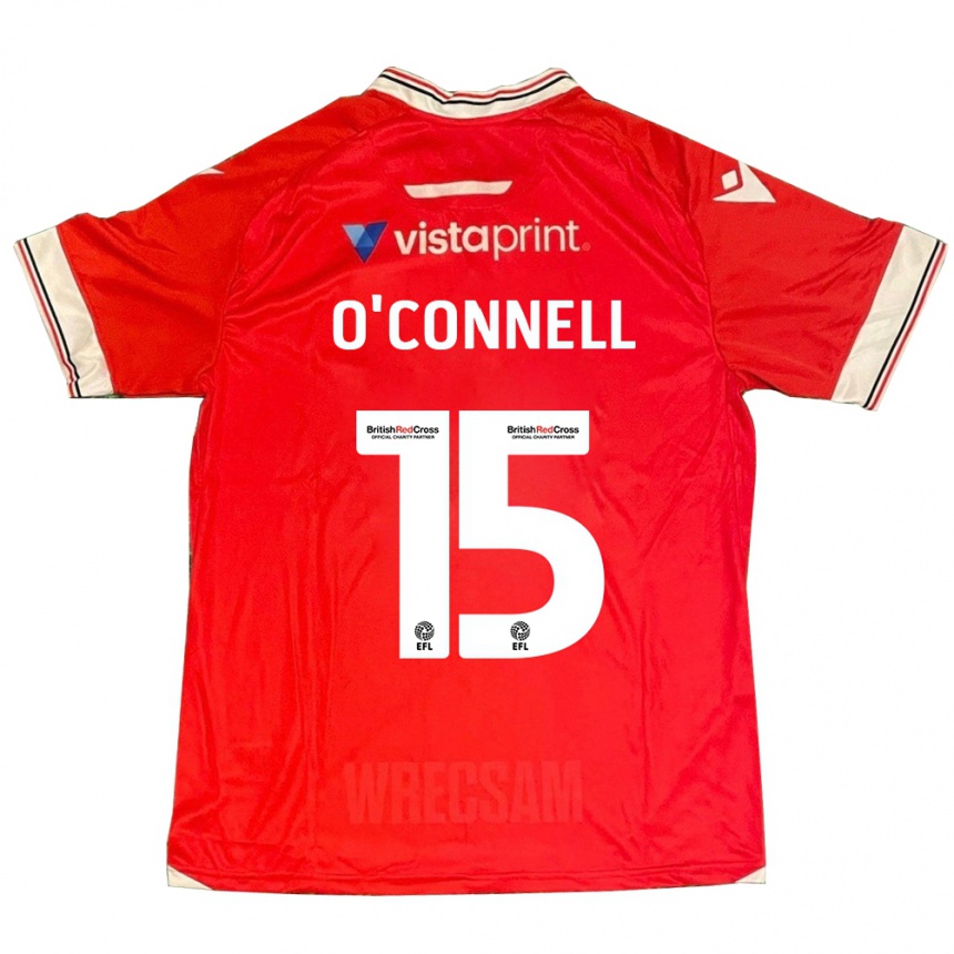 Enfant Football Maillot Eoghan O'connell #15 Rouge Tenues Domicile 2023/24 Canada