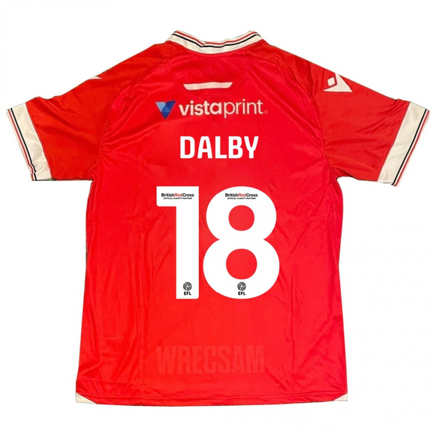 Enfant Football Maillot Sam Dalby #18 Rouge Tenues Domicile 2023/24 Canada