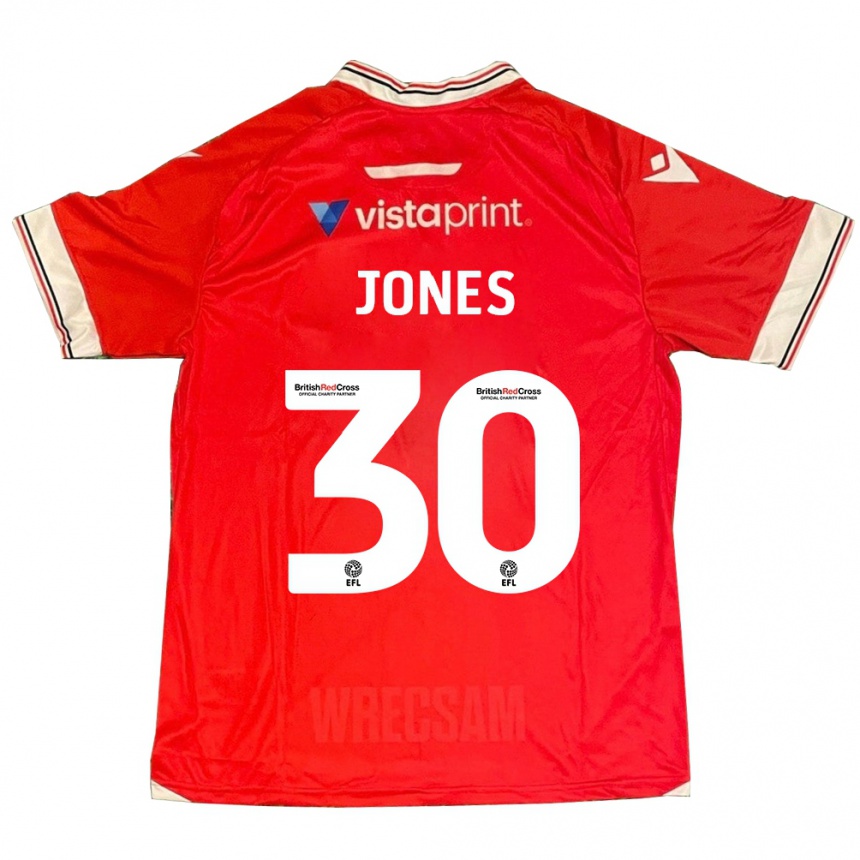 Enfant Football Maillot James Jones #30 Rouge Tenues Domicile 2023/24 Canada