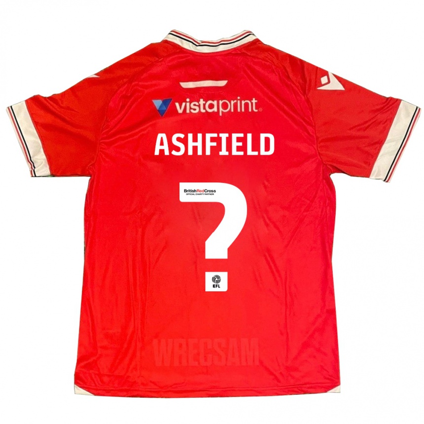 Kids Football Harry Ashfield #0 Red Home Jersey 2023/24 T-Shirt Canada