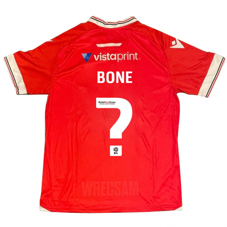 Kids Football Kai Bone #0 Red Home Jersey 2023/24 T-Shirt Canada