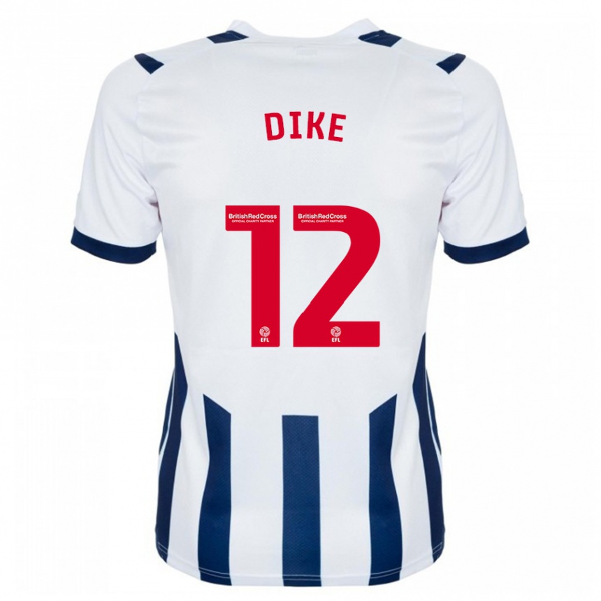 Kids Football Daryl Dike #12 White Home Jersey 2023/24 T-Shirt Canada