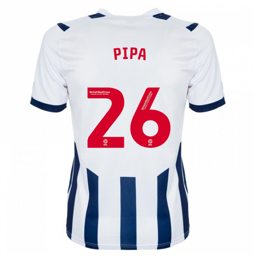 Kids Football Pipa #26 White Home Jersey 2023/24 T-Shirt Canada