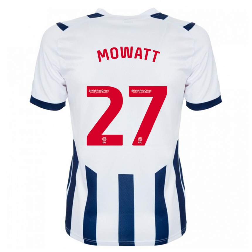 Kids Football Alex Mowatt #27 White Home Jersey 2023/24 T-Shirt Canada