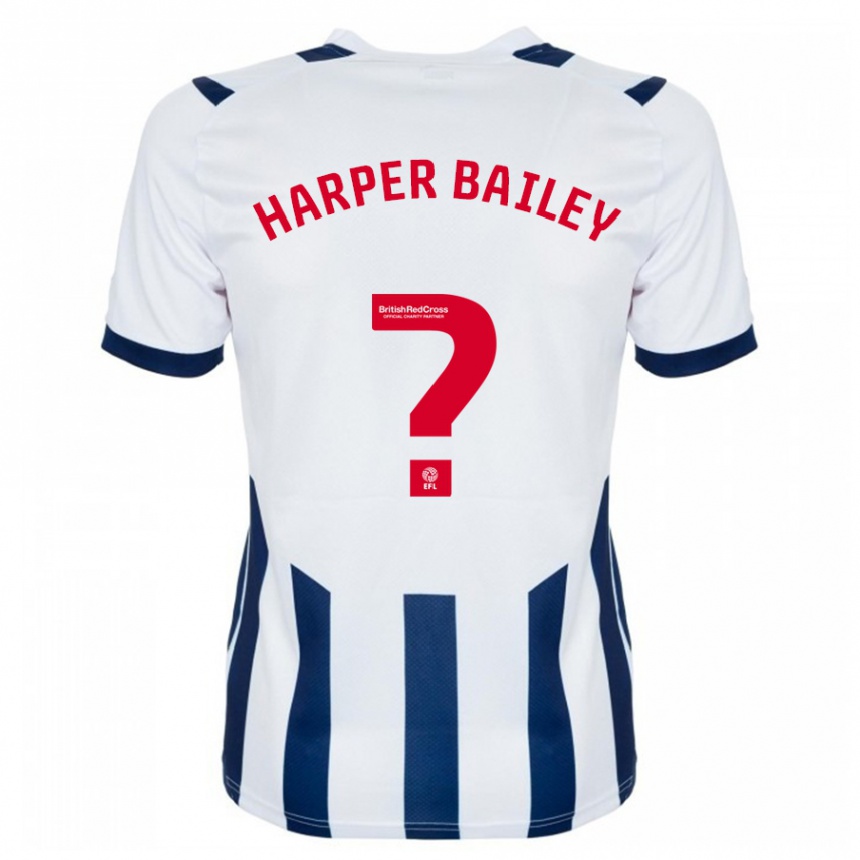 Kids Football Aaron Harper-Bailey #0 White Home Jersey 2023/24 T-Shirt Canada