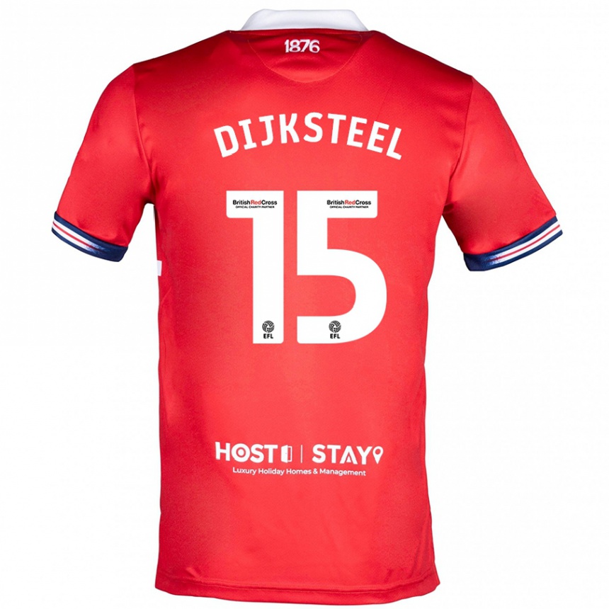 Enfant Football Maillot Anfernee Dijksteel #15 Rouge Tenues Domicile 2023/24 Canada