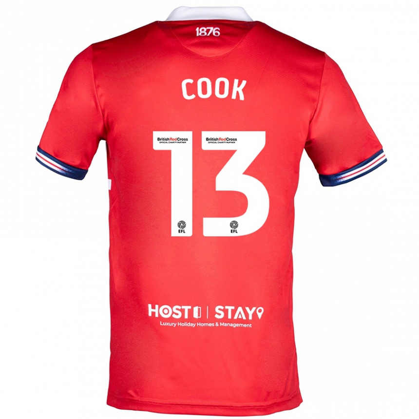 Enfant Football Maillot Ruby Cook #13 Rouge Tenues Domicile 2023/24 Canada