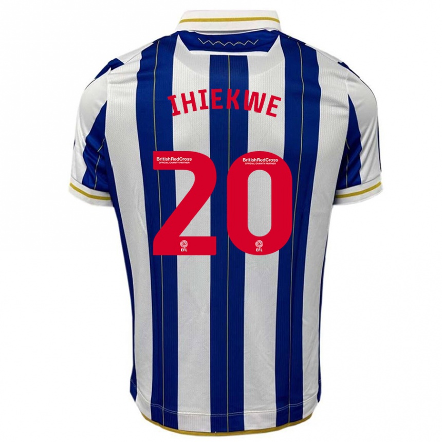 Enfant Football Maillot Michael Ihiekwe #20 Bleu Blanc Tenues Domicile 2023/24 Canada