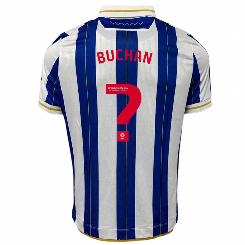 Kids Football Jay Buchan #0 Blue White Home Jersey 2023/24 T-Shirt Canada