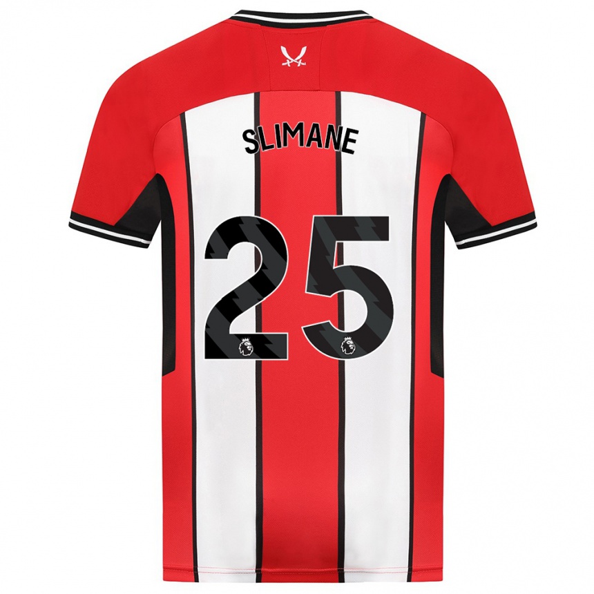 Enfant Football Maillot Anis Slimane #25 Rouge Tenues Domicile 2023/24 Canada