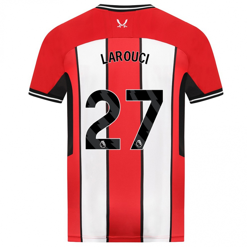 Kids Football Yasser Larouci #27 Red Home Jersey 2023/24 T-Shirt Canada