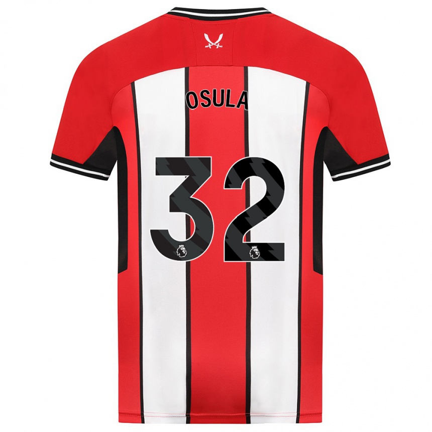 Kids Football William Osula #32 Red Home Jersey 2023/24 T-Shirt Canada