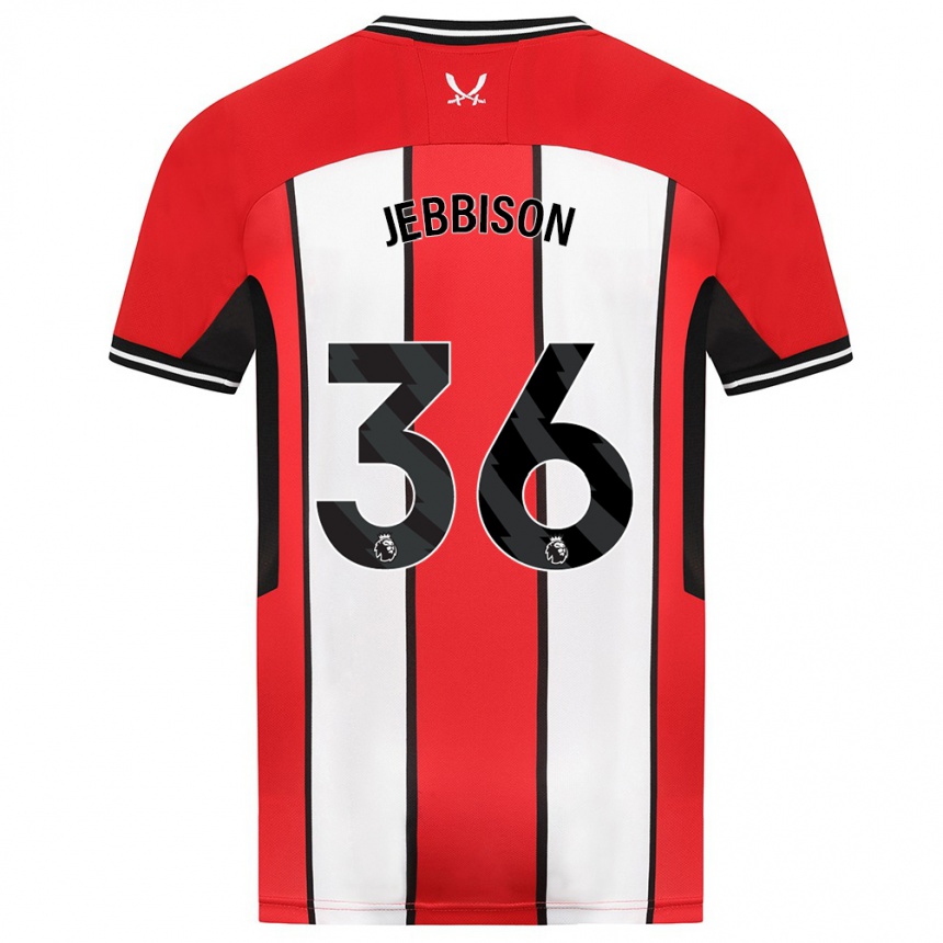 Kids Football Daniel Jebbison #36 Red Home Jersey 2023/24 T-Shirt Canada