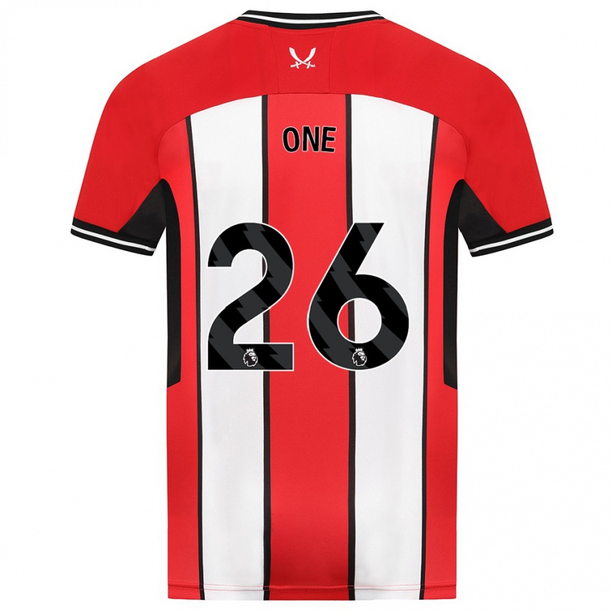 Kids Football Ryan Oné #26 Red Home Jersey 2023/24 T-Shirt Canada