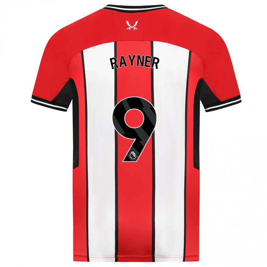 Kids Football Rebecca Rayner #9 Red Home Jersey 2023/24 T-Shirt Canada