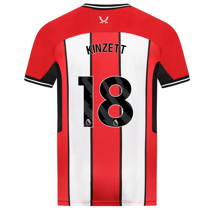 Enfant Football Maillot Ella Kinzett #18 Rouge Tenues Domicile 2023/24 Canada