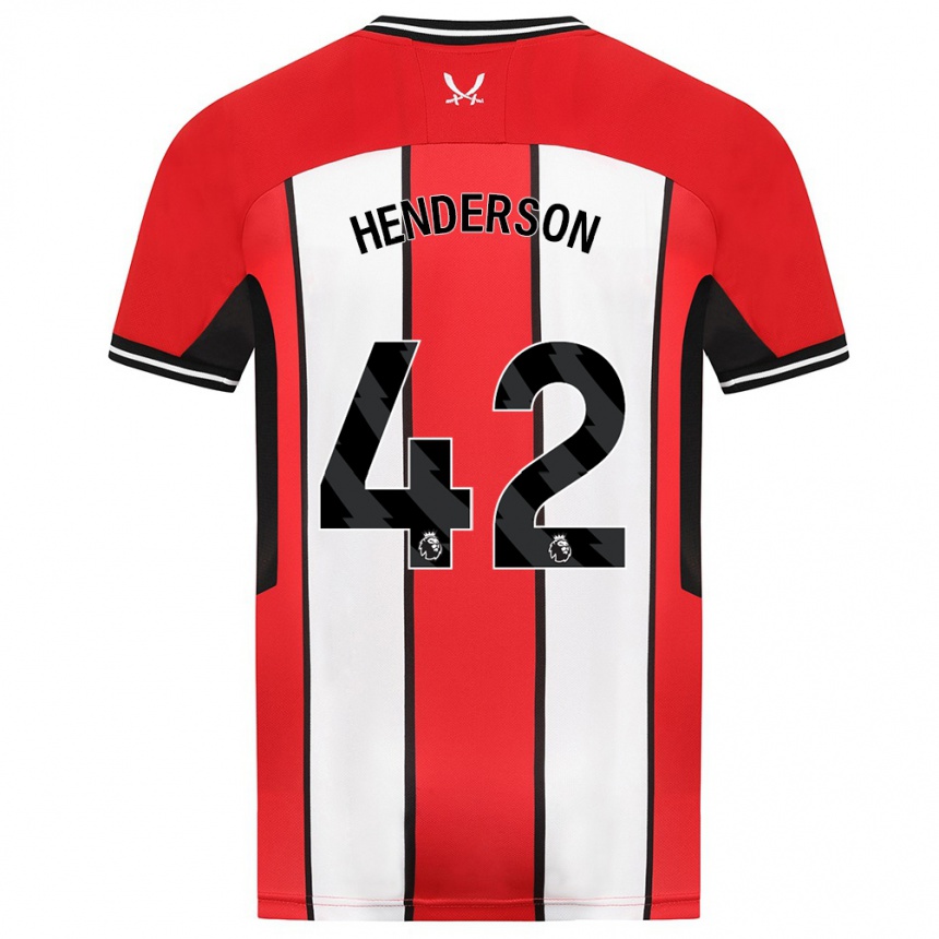 Enfant Football Maillot Peyton Henderson #42 Rouge Tenues Domicile 2023/24 Canada