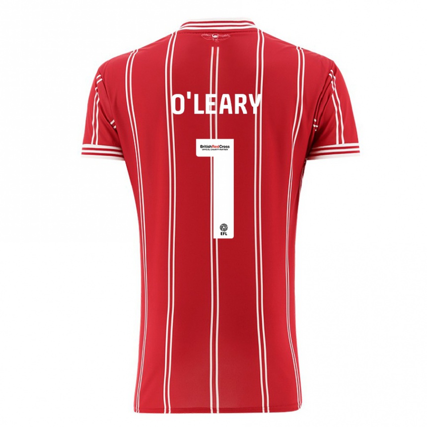 Kids Football Max O'leary #1 Red Home Jersey 2023/24 T-Shirt Canada