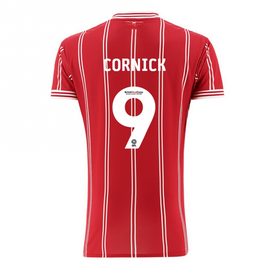 Enfant Football Maillot Harry Cornick #9 Rouge Tenues Domicile 2023/24 Canada