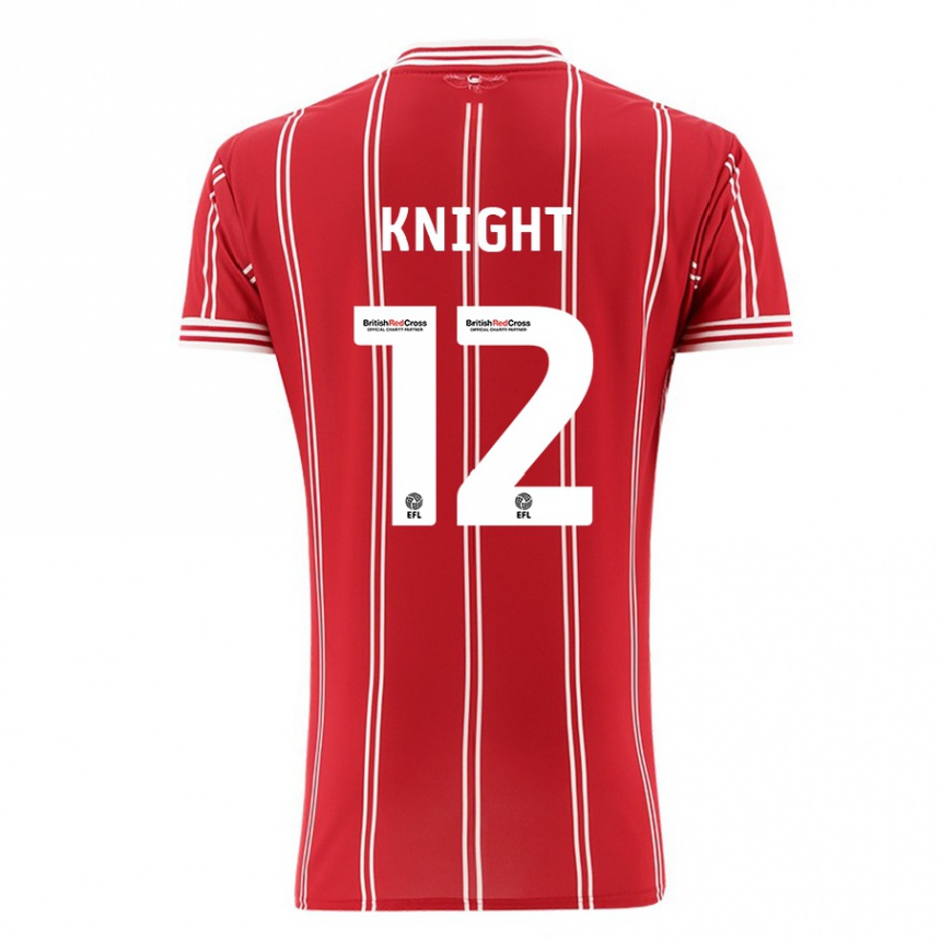 Enfant Football Maillot Jason Knight #12 Rouge Tenues Domicile 2023/24 Canada