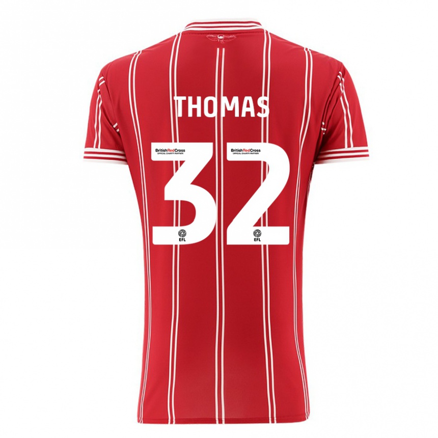 Enfant Football Maillot Lewis Thomas #32 Rouge Tenues Domicile 2023/24 Canada