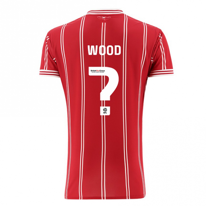 Enfant Football Maillot Callum Wood #0 Rouge Tenues Domicile 2023/24 Canada