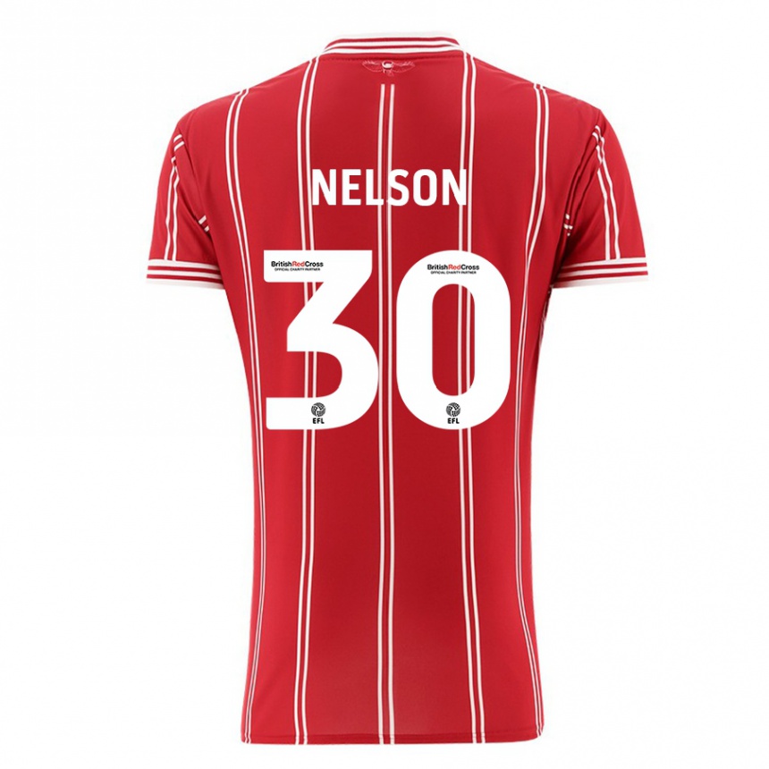 Enfant Football Maillot Raekwon Nelson #30 Rouge Tenues Domicile 2023/24 Canada