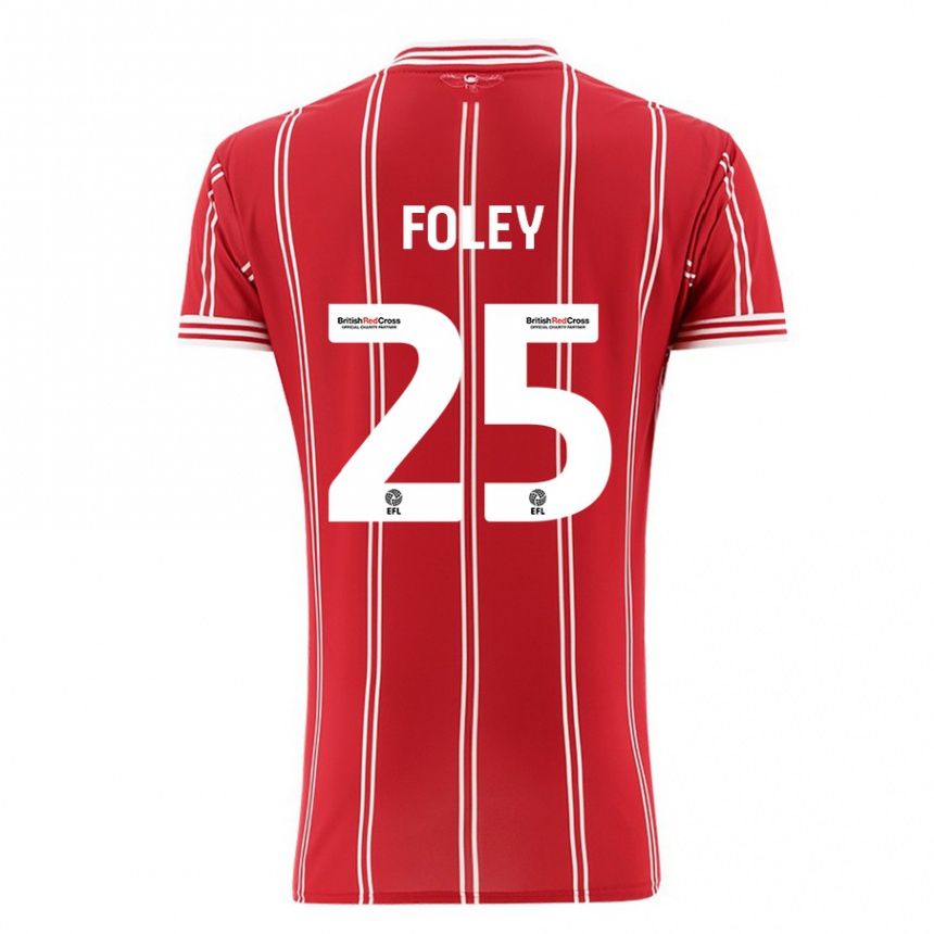 Enfant Football Maillot Erin Foley #25 Rouge Tenues Domicile 2023/24 Canada