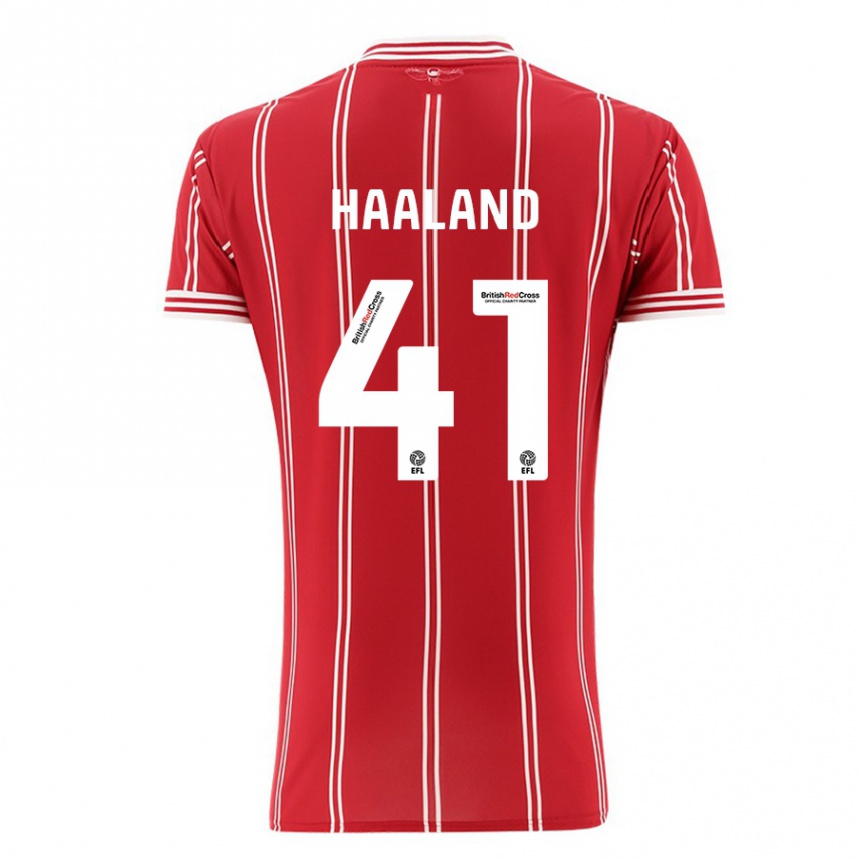 Enfant Football Maillot Benedicte Haaland #41 Rouge Tenues Domicile 2023/24 Canada