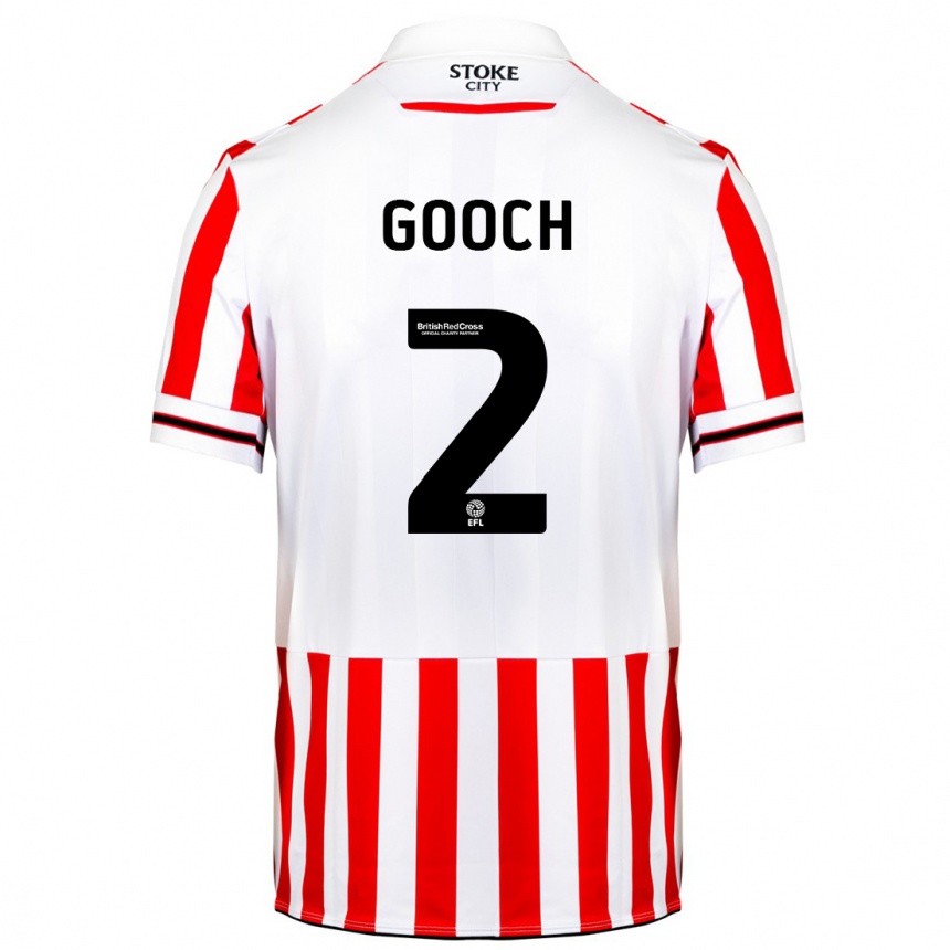 Kids Football Lynden Gooch #2 Red White Home Jersey 2023/24 T-Shirt Canada