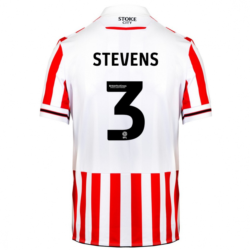 Kids Football Enda Stevens #3 Red White Home Jersey 2023/24 T-Shirt Canada