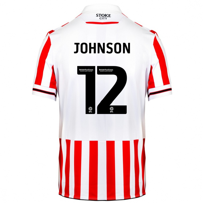 Enfant Football Maillot Daniel Johnson #12 Rouge Blanc Tenues Domicile 2023/24 Canada