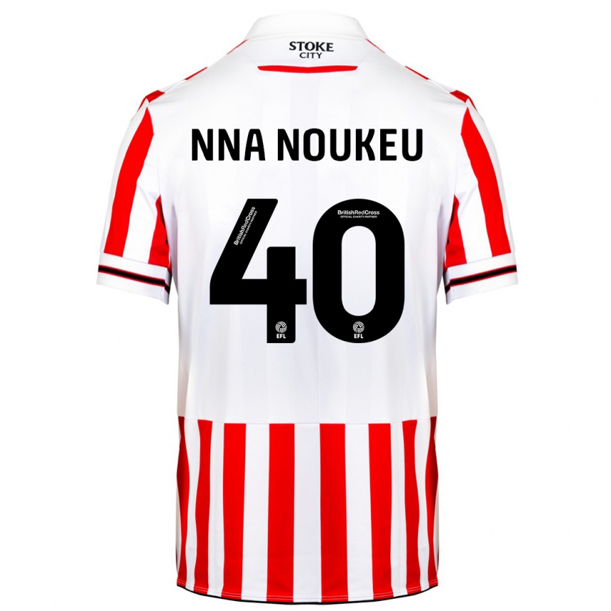 Kids Football Blondy Nna Noukeu #40 Red White Home Jersey 2023/24 T-Shirt Canada