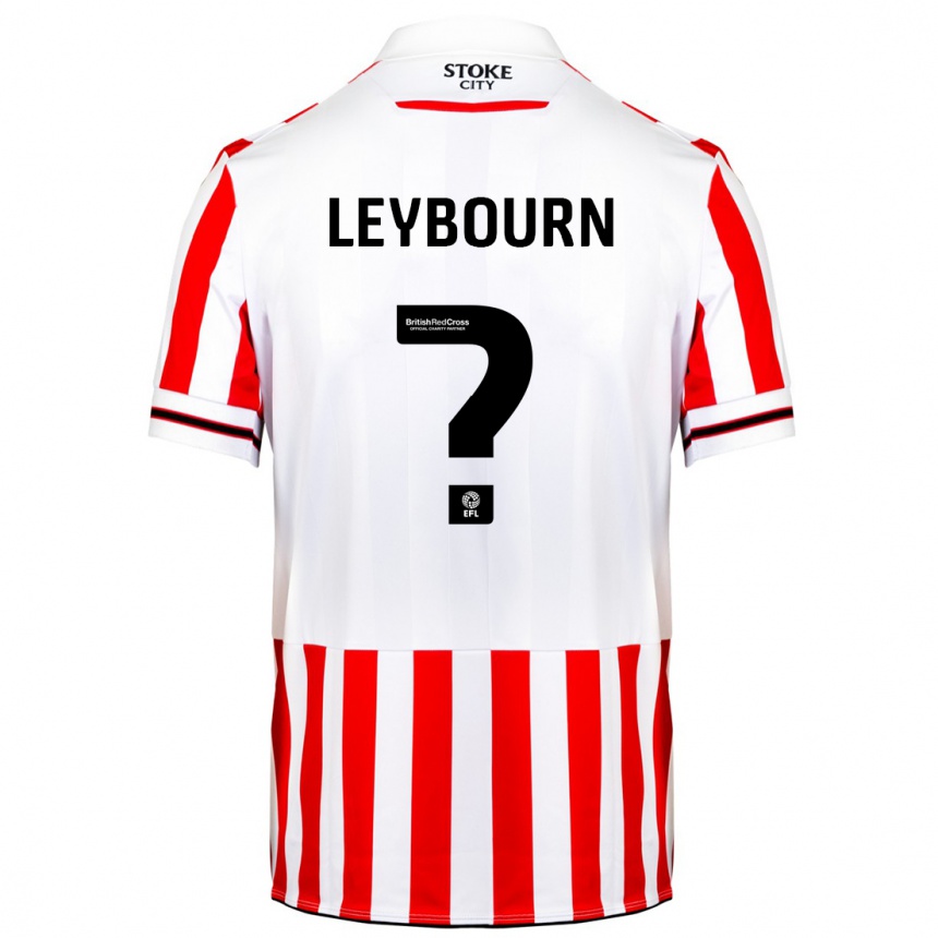 Kids Football Charlie Leybourn #0 Red White Home Jersey 2023/24 T-Shirt Canada