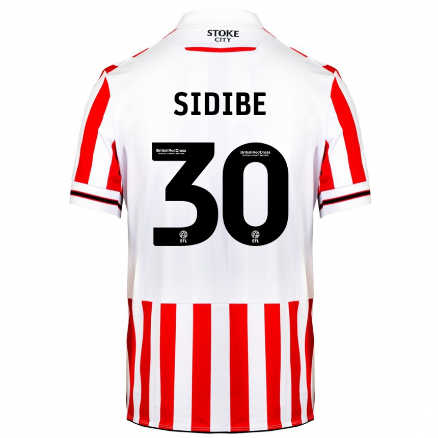 Kids Football Souleymane Sidibe #30 Red White Home Jersey 2023/24 T-Shirt Canada