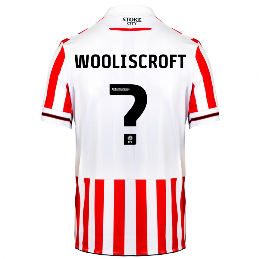 Kids Football Morgan Wooliscroft #0 Red White Home Jersey 2023/24 T-Shirt Canada