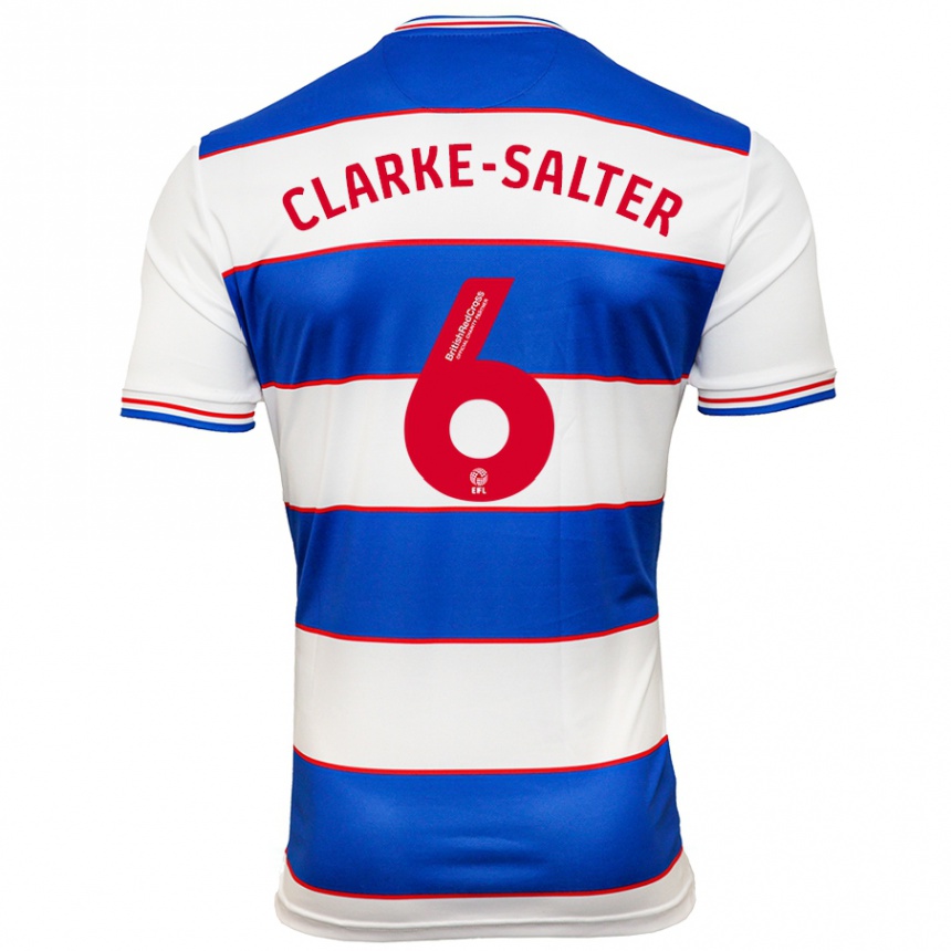 Enfant Football Maillot Jake Clarke-Salter #6 Blanc Bleu Tenues Domicile 2023/24 Canada