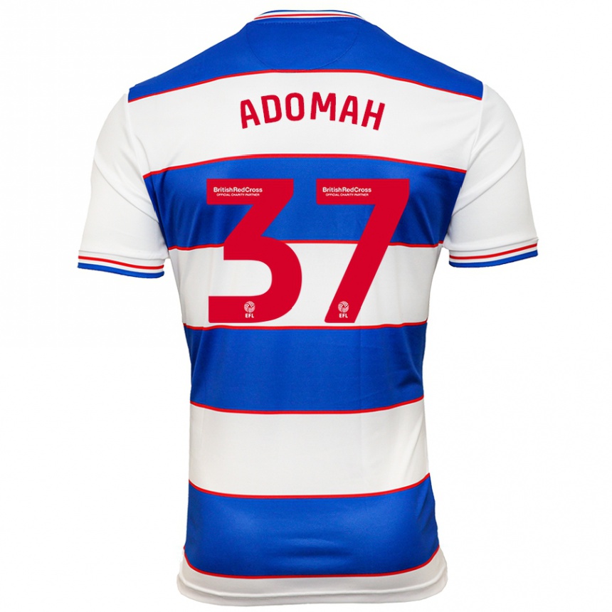 Enfant Football Maillot Albert Adomah #37 Blanc Bleu Tenues Domicile 2023/24 Canada