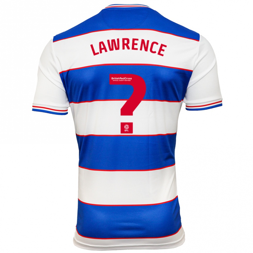 Kids Football Teddy Lawrence #0 White Blue Home Jersey 2023/24 T-Shirt Canada